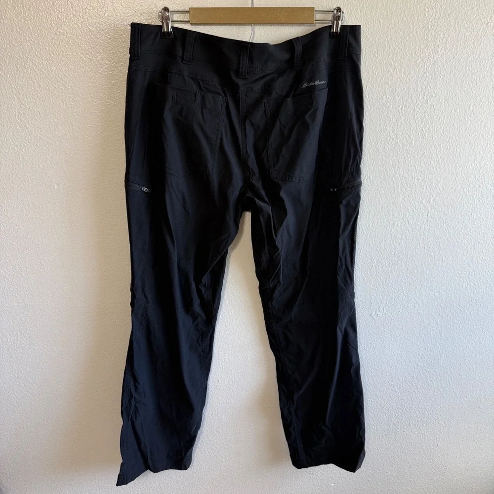 Eddie Bauer First Ascent Men's 36 Black Hiking Pants Outdoor Travel Neutral
